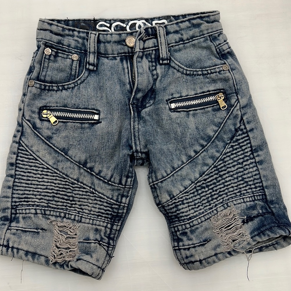 4T toddler boy shorts ash washed